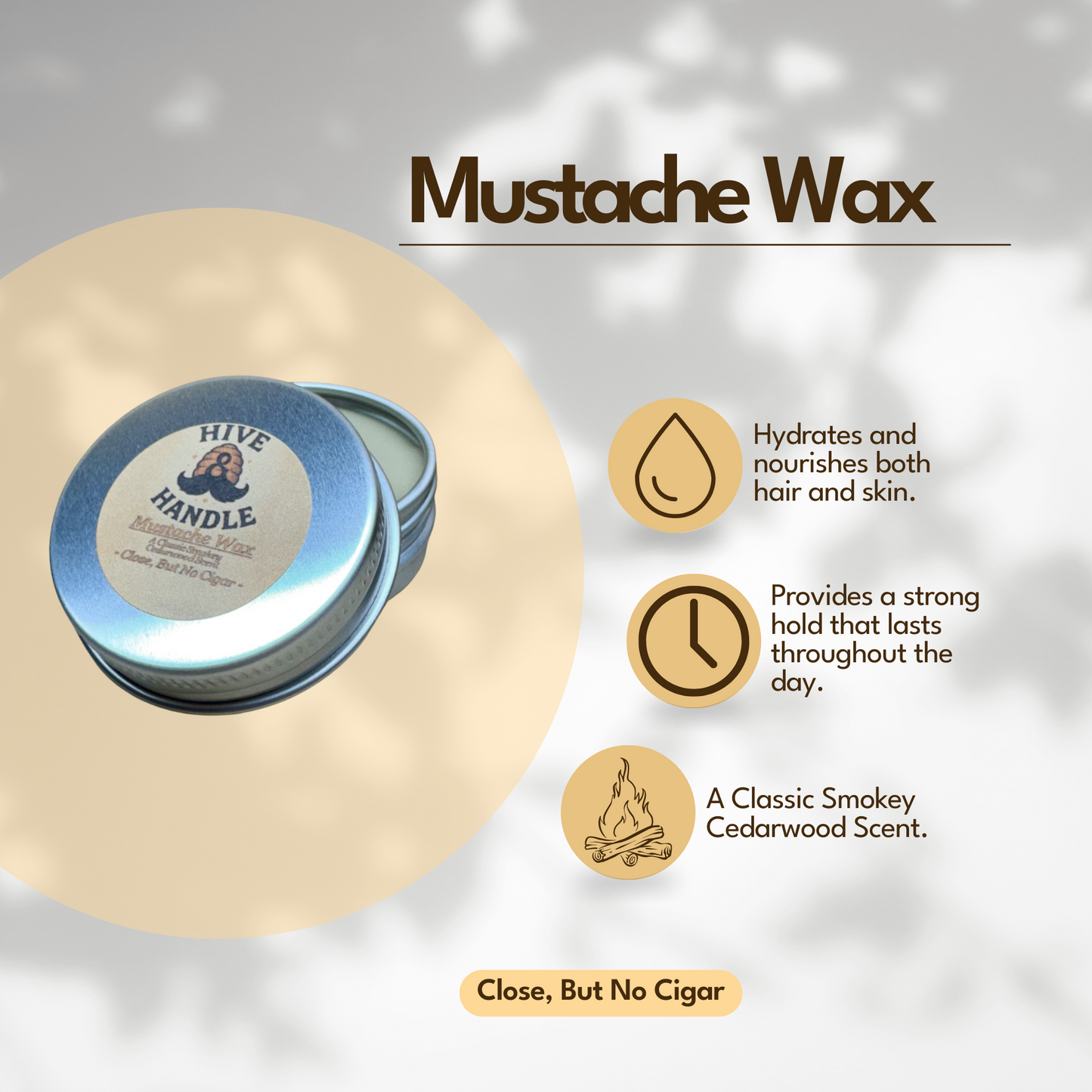 Mustache Wax - 0.5oz