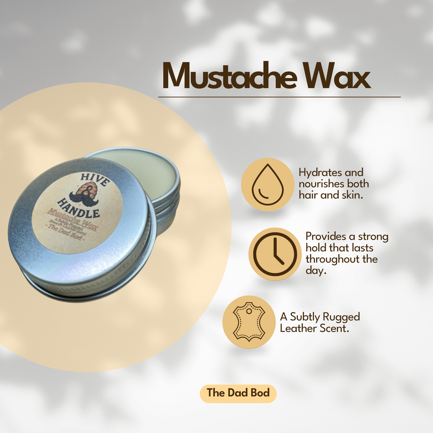 Mustache Wax - 0.5oz
